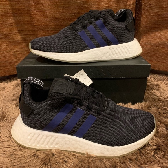 adidas Shoes - Adidas Originals Womens NMD R2 Black/Noble Indigo